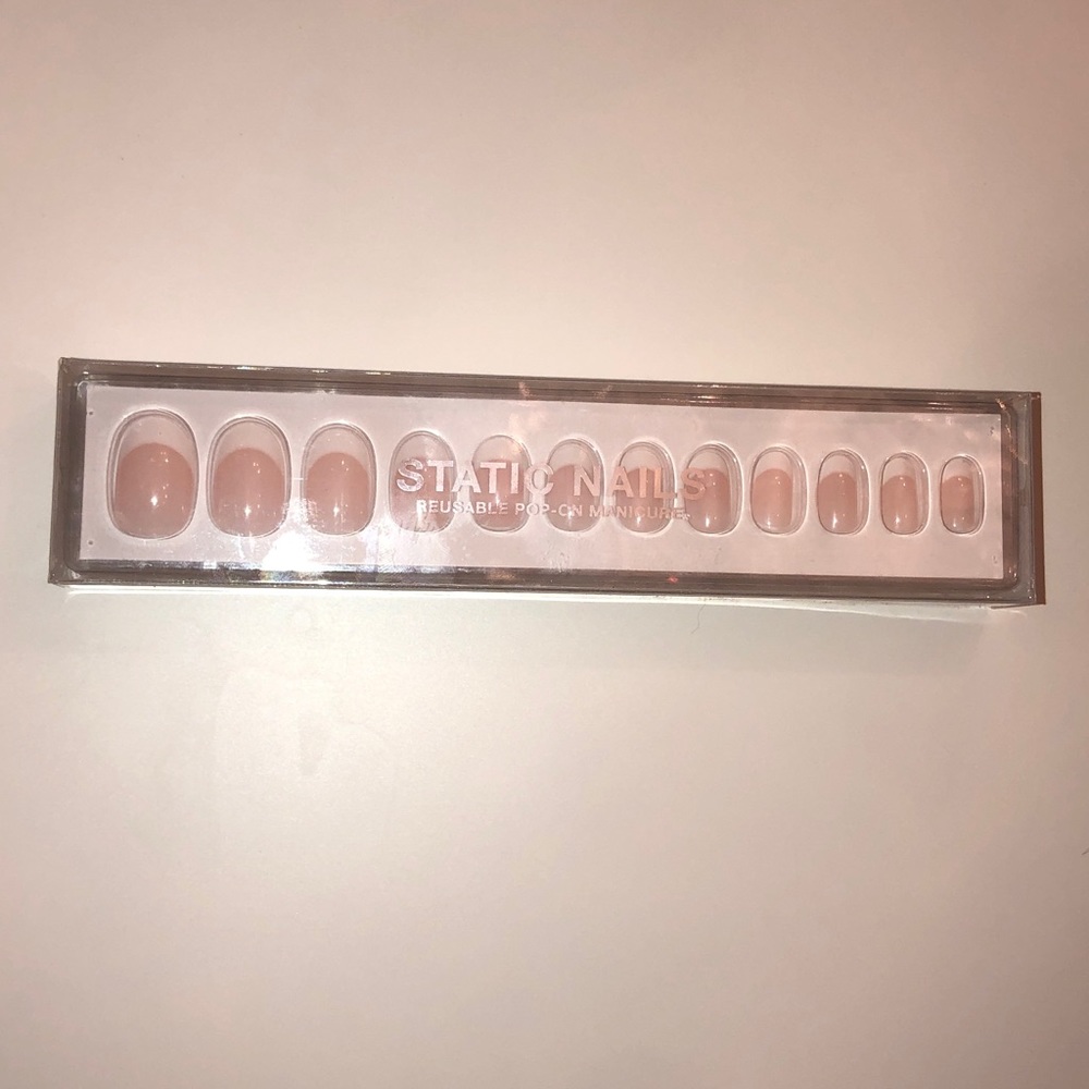 Static nails - French Manicure Press on Nails